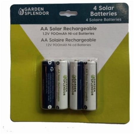 Data Processorme Solar Light AA Rechargeable Batteries, 4PK DA3852445